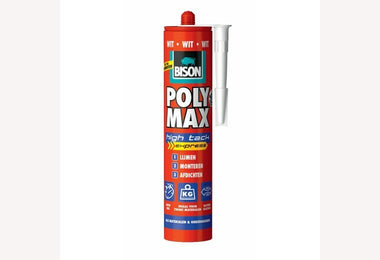 Bison poly max high tack express wit CRT 425g*12 NL