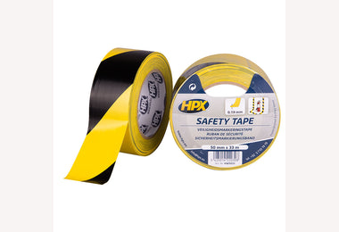 Markeringstape zelfklevend geel/zwart 50mmx33m