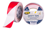 Markeringstape zelfklevend wit/rood 50mmx33m