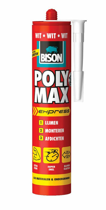 Bison poly max express wit CRT 425g*12 NL
