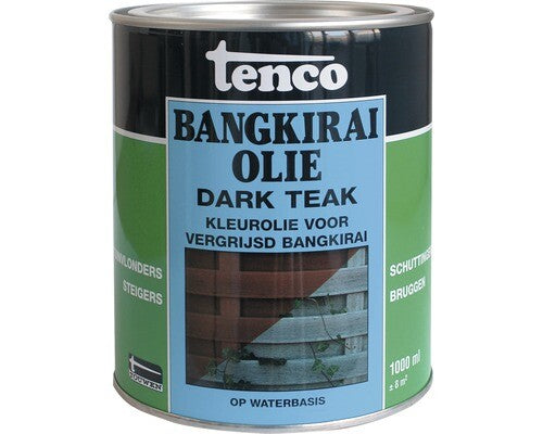 Bangkirai olie waterbasis dark teak 1 ltr