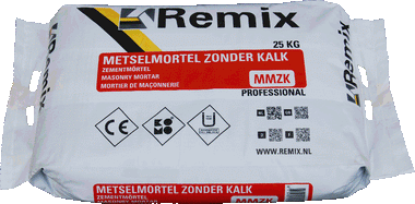 Metselmortel zonder kalk remix 25kg