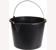 Emmer 20 liter zwart met schenktuit