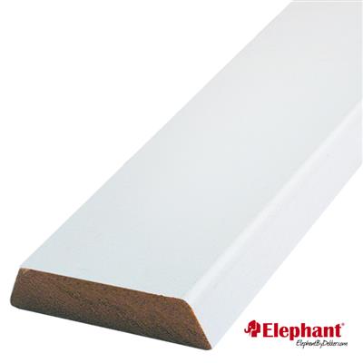 Koplat schuin 12x45mm 485cm gegrond architraaf grenen