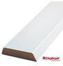 Meranti koplat 12x68mm 490cm gegrond architraaf (schuin)