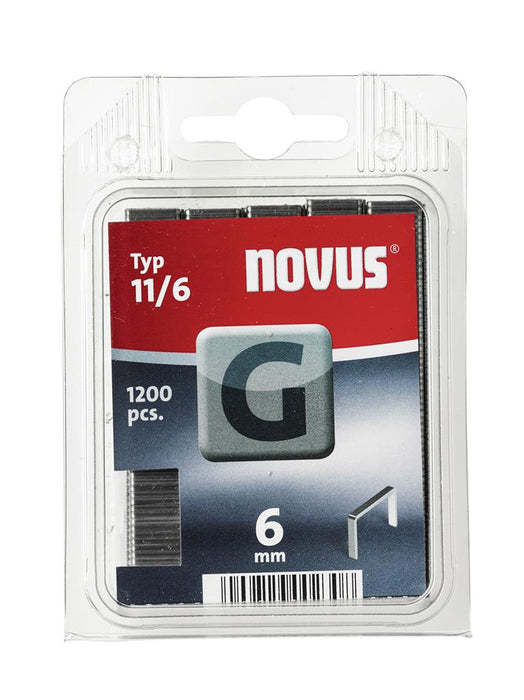 NOVUS vlakdraad nieten G 11 6mm 1200st