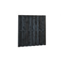 Plankenscherm 180x180 15 planken 3 tussenplanken zwart