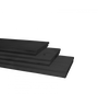 Halfhouts rabat 18x195mm 400cm vuren zwart gedompeld