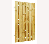 Plankendeur 100x195cm grenen geschaafd op stalen frame