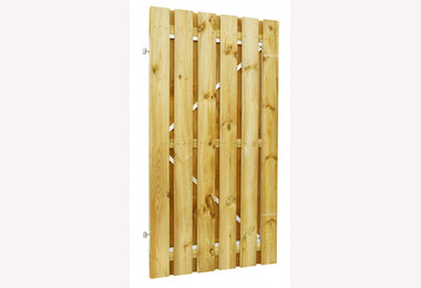 Plankendeur 100x195cm grenen geschaafd op stalen frame