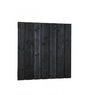 Plankenscherm 180x180 15 planken 2 tussenplanken zwart douglas