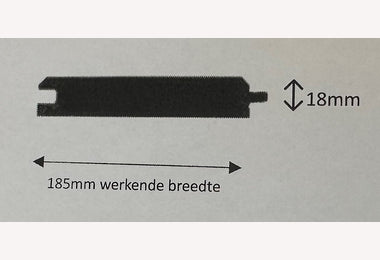 Vloerhout 22x200mm 270cm v-groef vuren