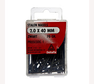 Stalen nagels 2.0x40 70gr zwart