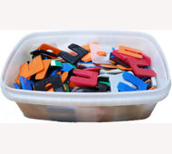 Assortimentsdoos uitvulplaatjes 200 stuks