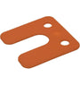 Wig stelplaten met sleuf 2mm oranje zak 48 stuks