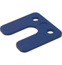 Wig stelplaten met sleuf 4mm blauw zak 48 stuks