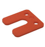 Wig stelplaten met sleuf 5mm rood zak 48 stuks