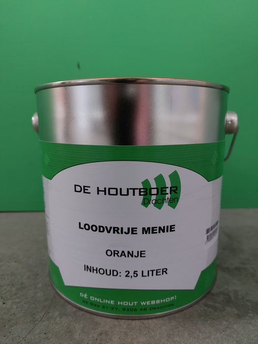 Loodvrije menie oranje 2,5 liter