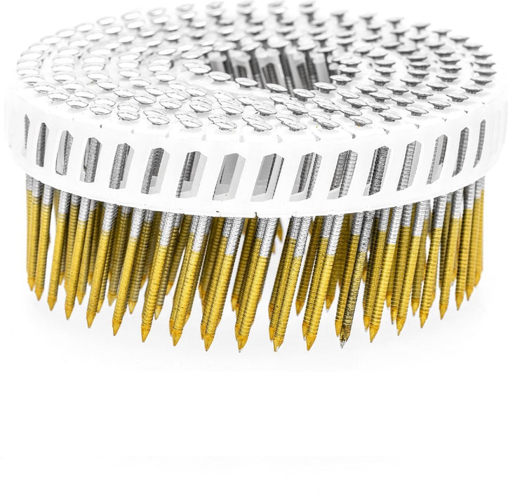Coil nagel ring 2.1x50mm bolkop RVS rol 175 stuks