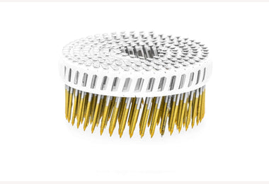 Coil nagel ring 2.1x50mm bolkop RVS rol 175 stuks