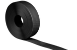 Geventileerd platprofiel zwart 100mm per m1