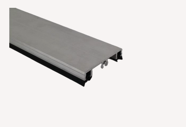 Afdekprofiel - Schroefbaar + beglazingsrubbers 2.5mm 350cm OP=OP