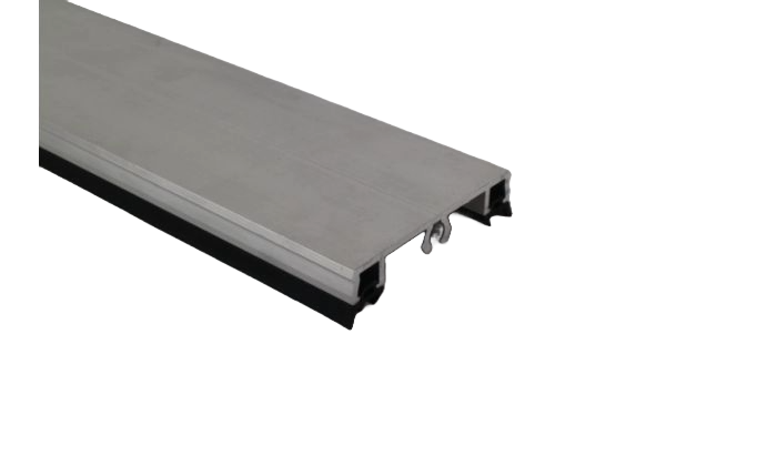 Afdekprofiel - Schroefbaar + beglazingsrubbers 2.5mm 350cm OP=OP