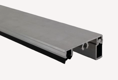 Zijsluitprofiel 16, afdek/vullat/rubber 350cm OP=OP