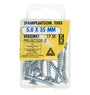 5.0x35mm torx verzinkt (PK) 17st spaanplaatschroef