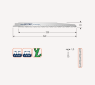 Reciprozagen RC150 / 1531L (2 st) / hout