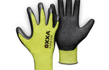 Handschoen OXXA X-grip-lite geel/zwart maat 10/XL