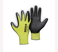 Handschoen OXXA X-grip-lite geel/zwart maat 10/XL