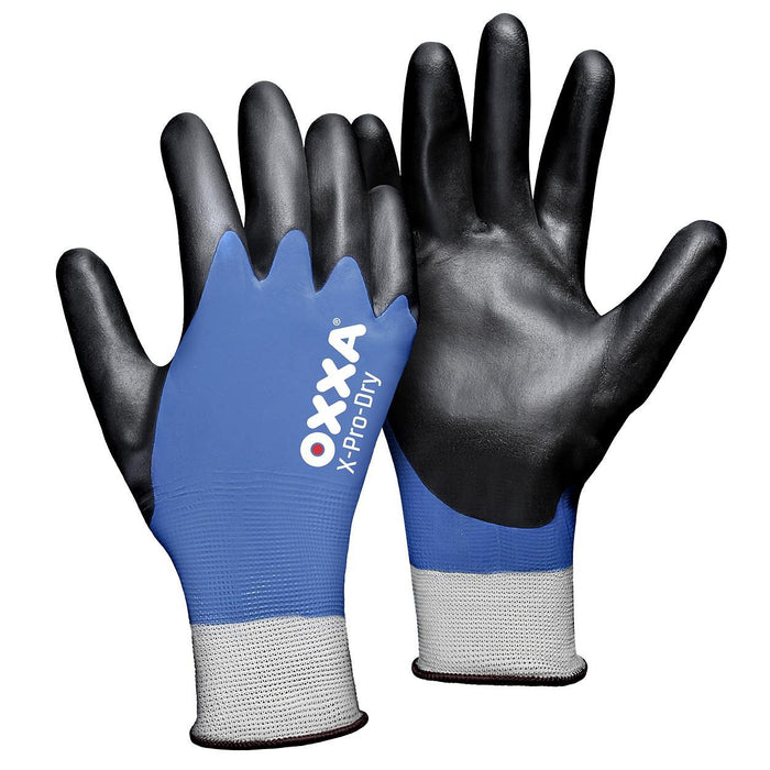 OXXA X-pro-dry zwart/blauw maat 10 handschoen