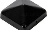 Paalornament Piramide 151x151 zwart