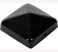 Paalornament Piramide 151x151 zwart