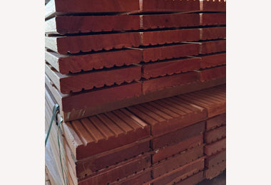 Vlonderplank 28x145mm 430cm hardhout