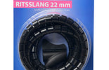 Ritsslang 22mm zwart 2 meter