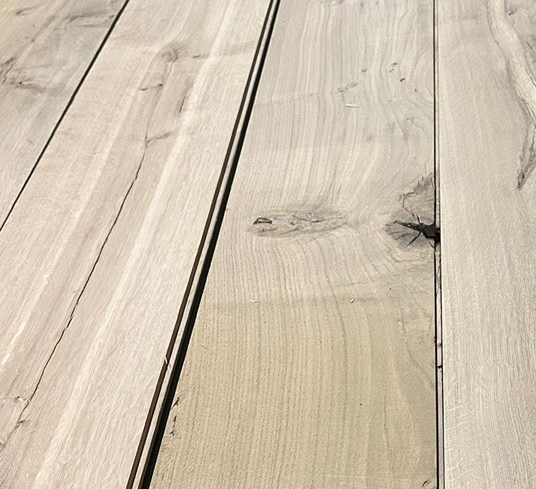 Eiken 20x220mm 280cm geschaafd ongestopt met veer en groef