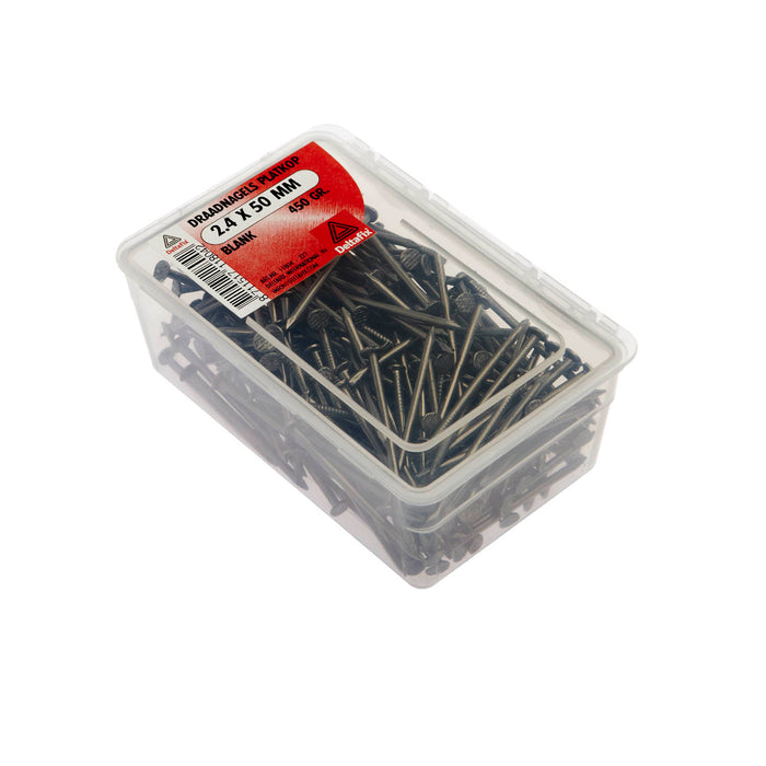 Draadnagels 2.4x50 450gr platkop blank