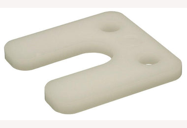 Wig stelplaten met sleuf 6mm transparant zak 48 stuks