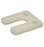 Wig stelplaten met sleuf 6mm transparant zak 48 stuks