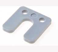 Wig stelplaten met sleuf 7mm grijs zak 48 stuks