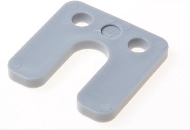 Wig stelplaten met sleuf 7mm grijs zak 48 stuks