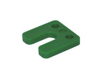 Wig stelplaten met sleuf 10mm groen zak 48 stuks
