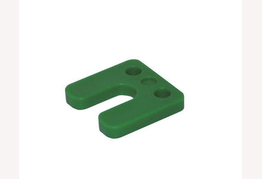Wig stelplaten met sleuf 10mm groen zak 48 stuks