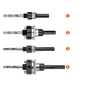 QUICK-LOCK ADAPTER, 6-KNT. 9,TBV. GATZAGEN ø32-210