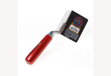Hoektroffel buiten RVS 90gr houten greep