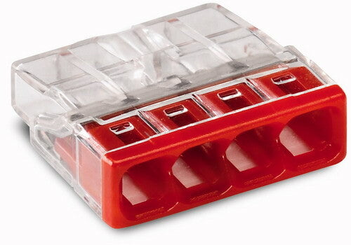 WAGO 4V lasklem mini 4x0.5-2.5 rood