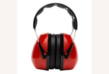 Gehoorkap / oorklep rood met hoofdband oxxa