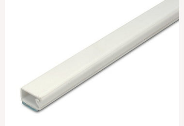 Leidinglijst klik met plakbevestiging 2 mtr wit 7x12mm
